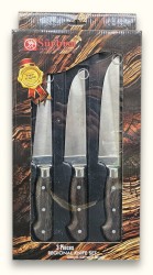 61520-YM Kasap Seti (3'lü Pimli Ahşap) - 2